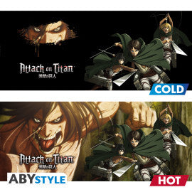 ATTACK ON TITAN Mug Heat Change Titan Eren S3