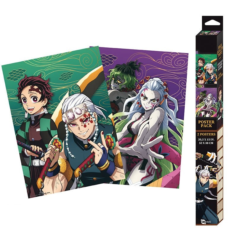 DEMON SLAYER - Set 2 Posters Chibi 52x38 - Entertainment District