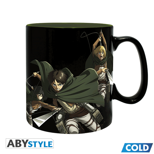 ATTACK ON TITAN Mug Heat Change Titan Eren S3