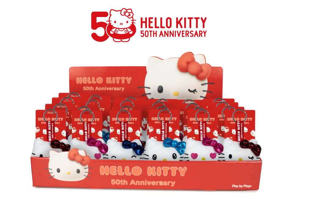 HELLO KITTY - Assortment of 24 Keychain Plushs - 4 models- 7cm