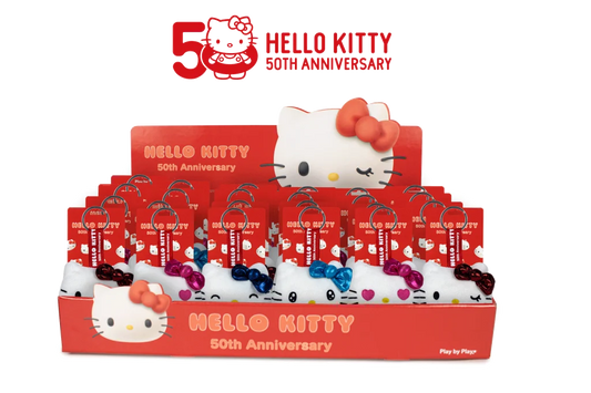 HELLO KITTY - Assortment of 24 Keychain Plushs - 4 models- 7cm