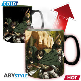 ATTACK ON TITAN Mug Heat Change Titan Eren S3