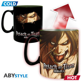 ATTACK ON TITAN Mug Heat Change Titan Eren S3