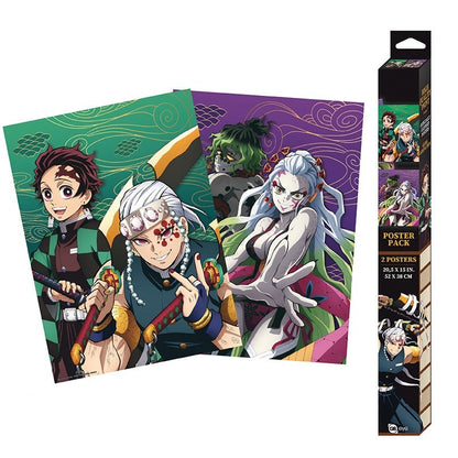 DEMON SLAYER - Set 2 Posters Chibi 52x38 - Entertainment District