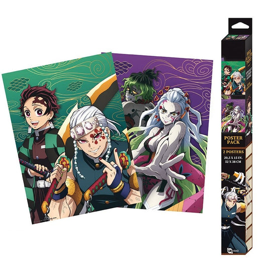 DEMON SLAYER - Set 2 Posters Chibi 52x38 - Entertainment District