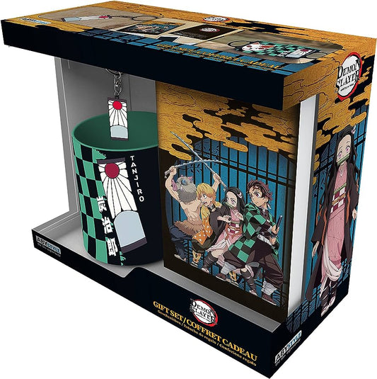 DEMON SLAYER - Pck mug + keyring + notebook "tanjiro"