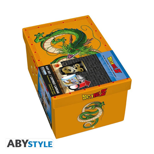 DRAGON BALL Gift Set premium Large Glass+3D Keychain+Mug HeatChange