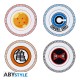 DRAGON BALL - Set of 4 Plates - Emblems